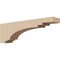 Ekena Millwork 3"W x 18"D x 6"H Thin Pescadero Rough Cedar Woodgrain TimberThane Corbel, Primed Tan CORUR03X18X06PECRCPR - alternate 1
